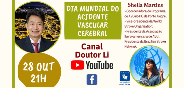 CEPID BRAINN - divulgacao - live Dia Mundial do AVC - Li Li Min e Sheila Martins - capa